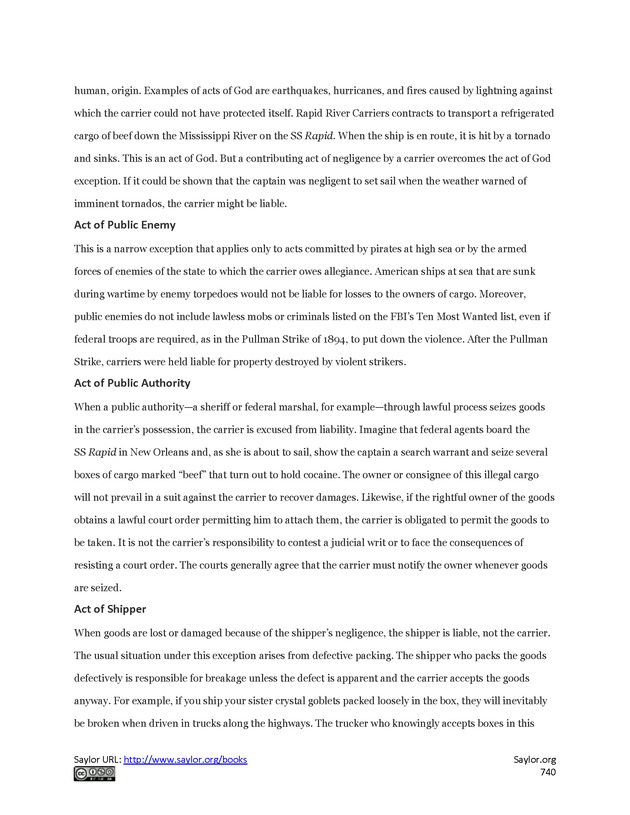 Business Law and the Legal Environment - Page 740